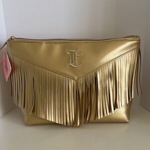 ☀️Juicy Couture Gold Fringe Cosmetic Bag